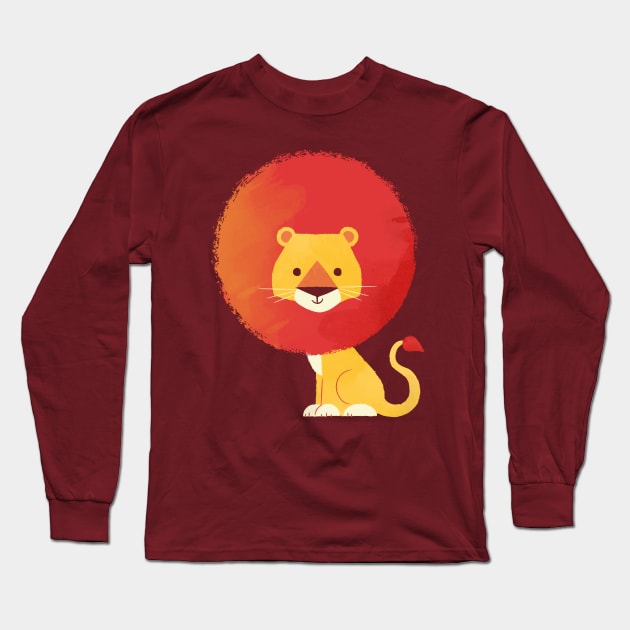 Lion Long Sleeve T-Shirt by jayf23